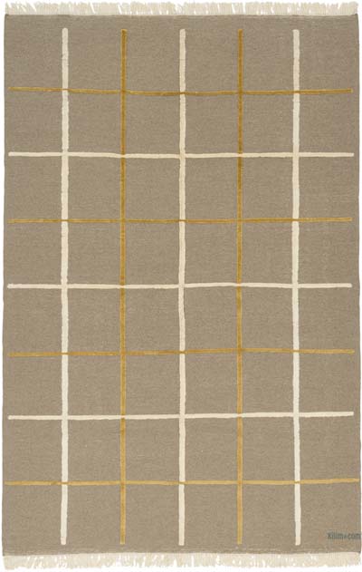 Yeni Kök Boya El Dokuma Kilim - 201 cm x 304 cm