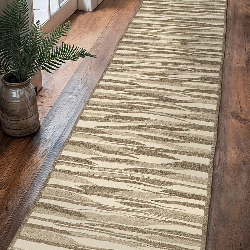 Yeni Kök Boya El Dokuma Yolluk Kilim - 86 cm x 362 cm - K0084402