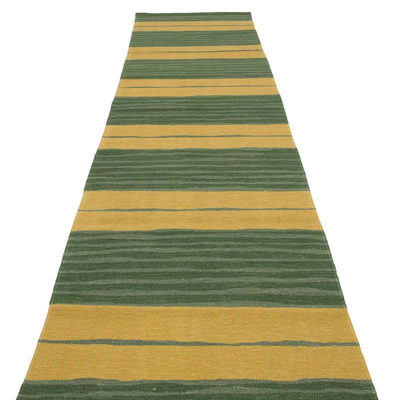 New Handwoven Turkish Kilim Runner - 2' 8" x 11' 6" (32" x 138") - K0084404
