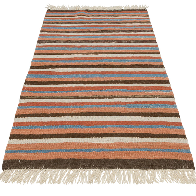 New Handwoven Turkish Kilim Rug - 2' 7" x 5' 3" (31" x 63") - K0084410