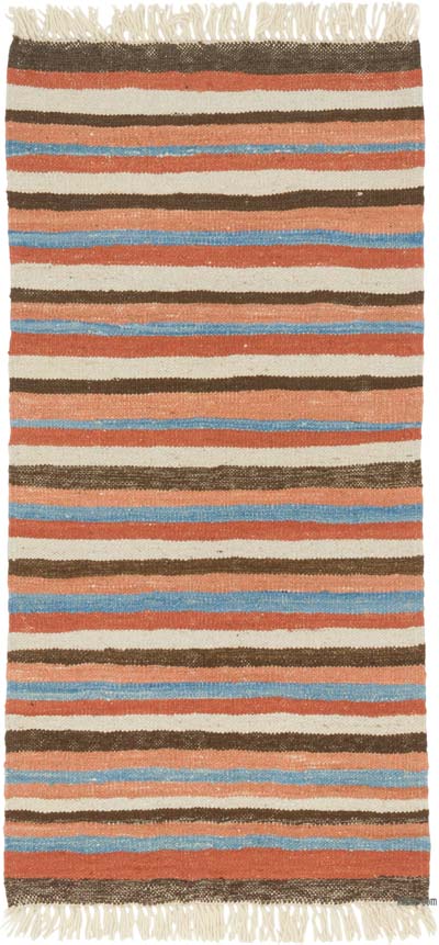 New Handwoven Turkish Kilim Rug - 2' 5" x 4' 11" (29" x 59")