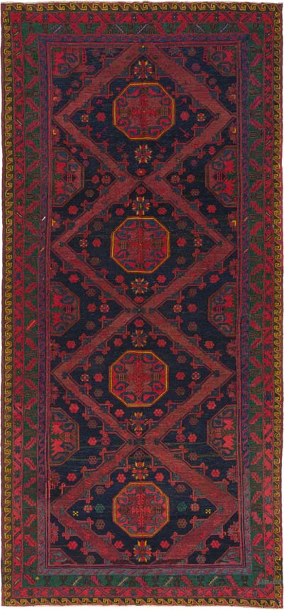Vintage Caucasian Soumak Rug - 6' 2" x 12' 10" (74" x 154")