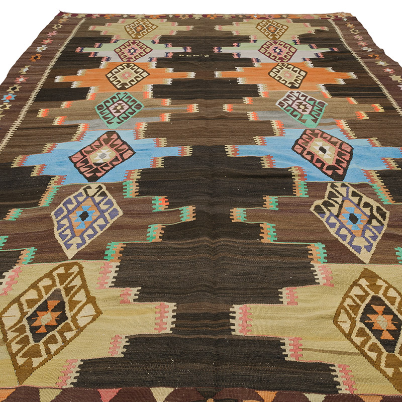 Vintage Kars Kilim Rug - 7' 2" x 12' 6" (86" x 150") - K0084415