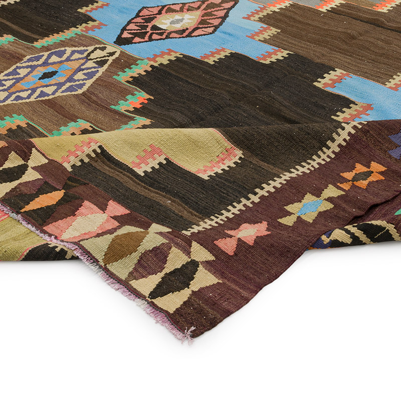 Vintage Kars Kilim Rug - 7' 2" x 12' 6" (86" x 150") - K0084415