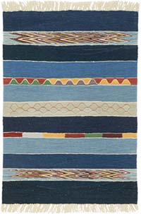 New Handwoven Turkish Kilim Rug - 2' 11" x 4' 3" (35" x 51")