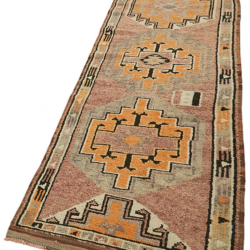 Vintage Tribal Runner Rug - 2' 11" x 12' 6" (35" x 150") - K0085039