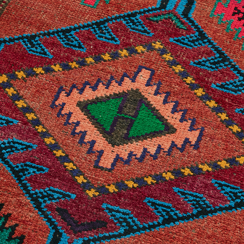 Vintage Tribal Runner Rug - 3' 1" x 11' 2" (37" x 134") - K0085041