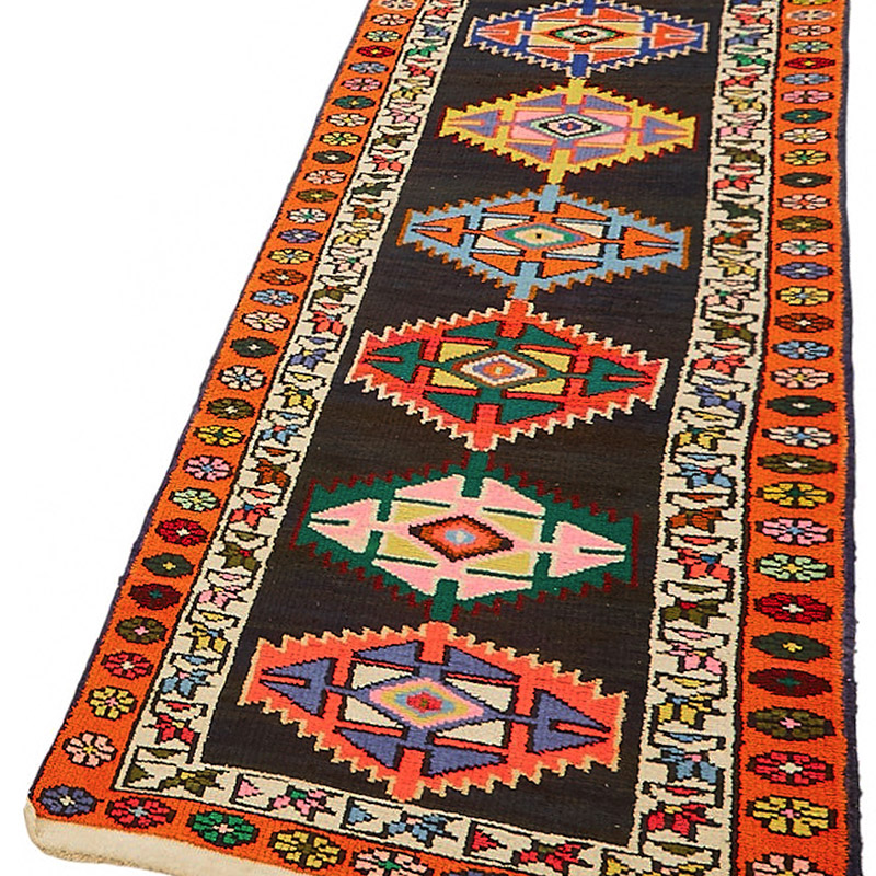 Vintage Tribal Runner Rug - 2' 9" x 10' 8" (33" x 128") - K0085044