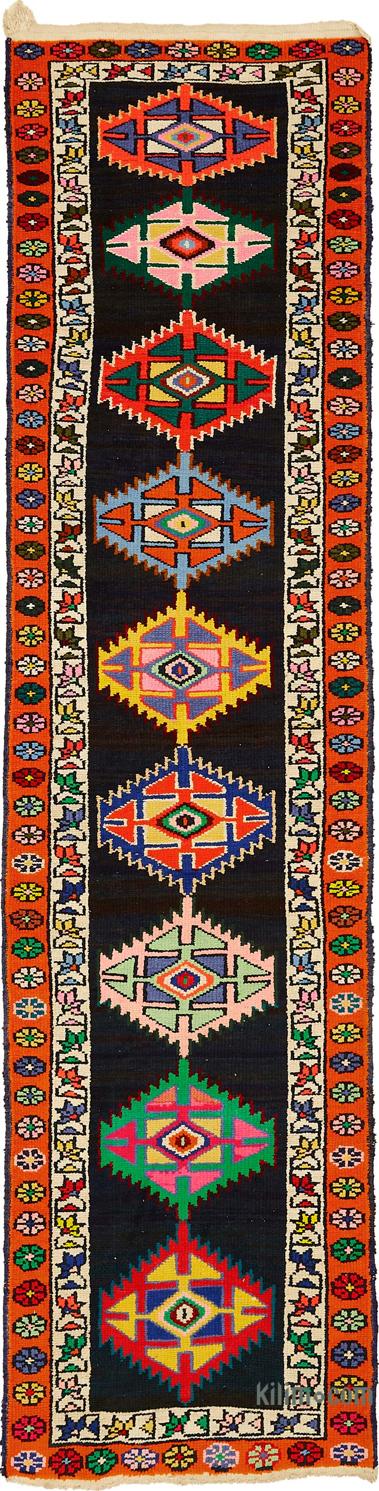 Vintage Tribal Runner Rug - 2' 9" x 10' 8" (33" x 128") - K0085044
