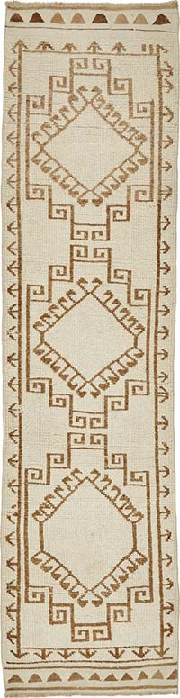 Vintage Tribal Runner Rug - 3'  x 11' 8" (36" x 140")