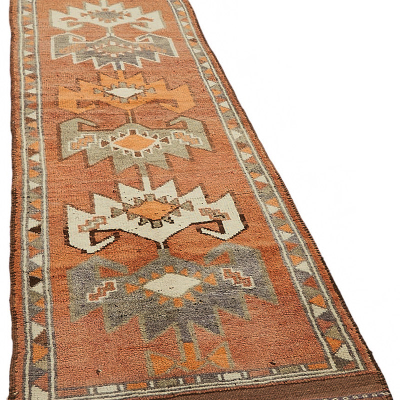 Vintage Tribal Runner Rug - 3'  x 11' 2" (36" x 134") - K0085047