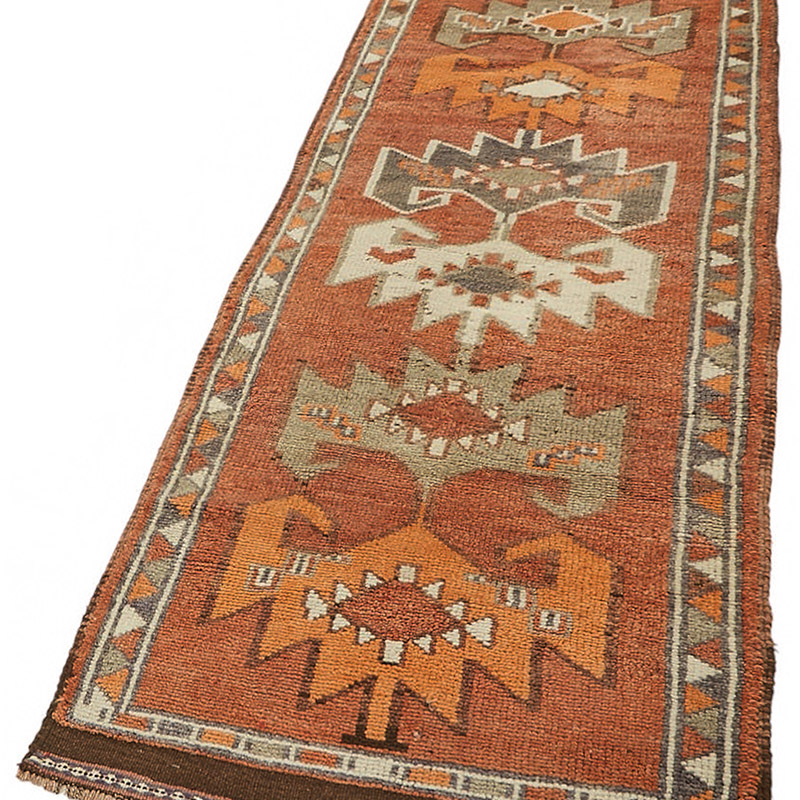 Vintage Tribal Runner Rug - 3'  x 11' 2" (36" x 134") - K0085047