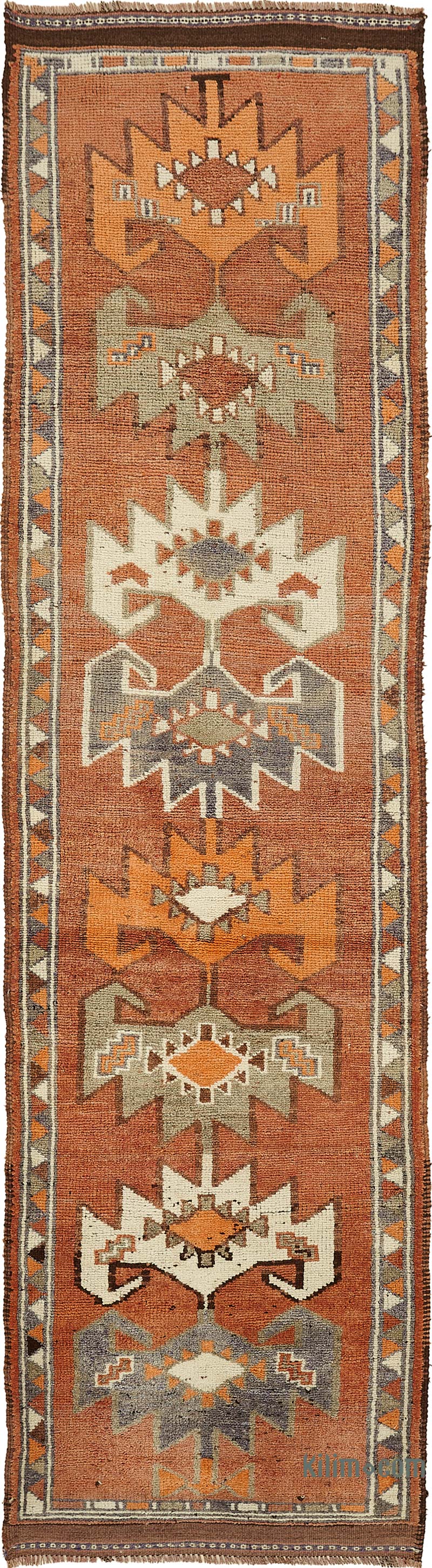 Vintage Tribal Runner Rug - 3'  x 11' 2" (36" x 134") - K0085047