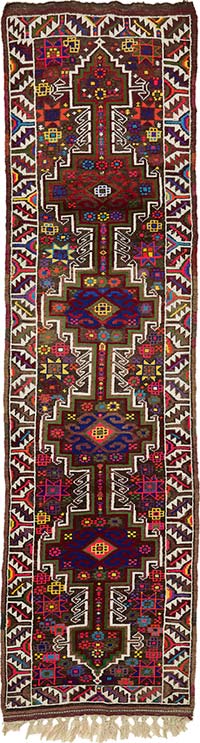 Vintage Anadolu Yolluk - 92 cm x 366 cm