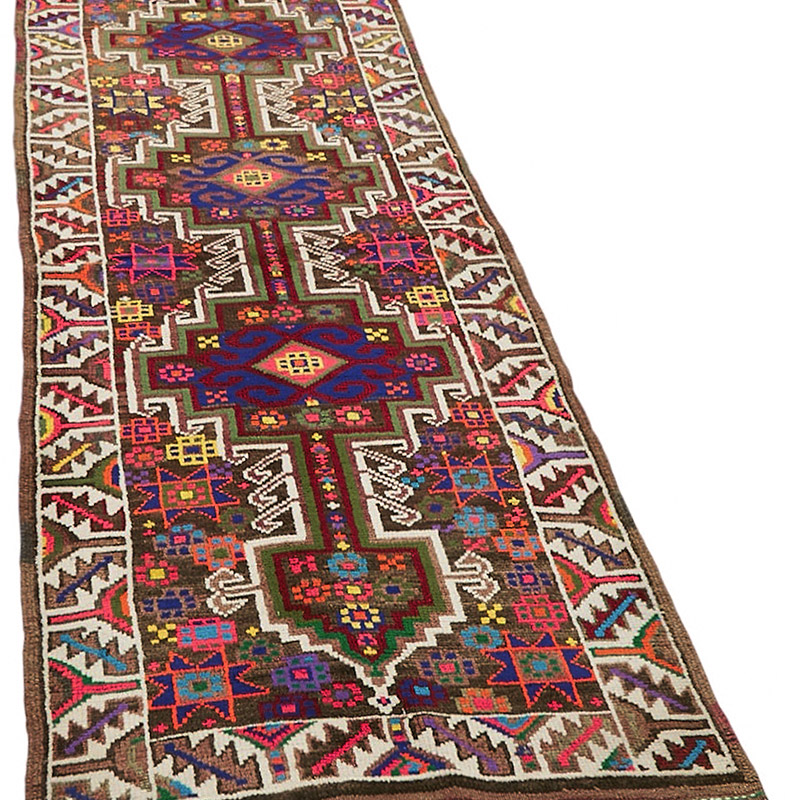 Vintage Tribal Runner Rug - 3'  x 12'  (36" x 144") - K0085049