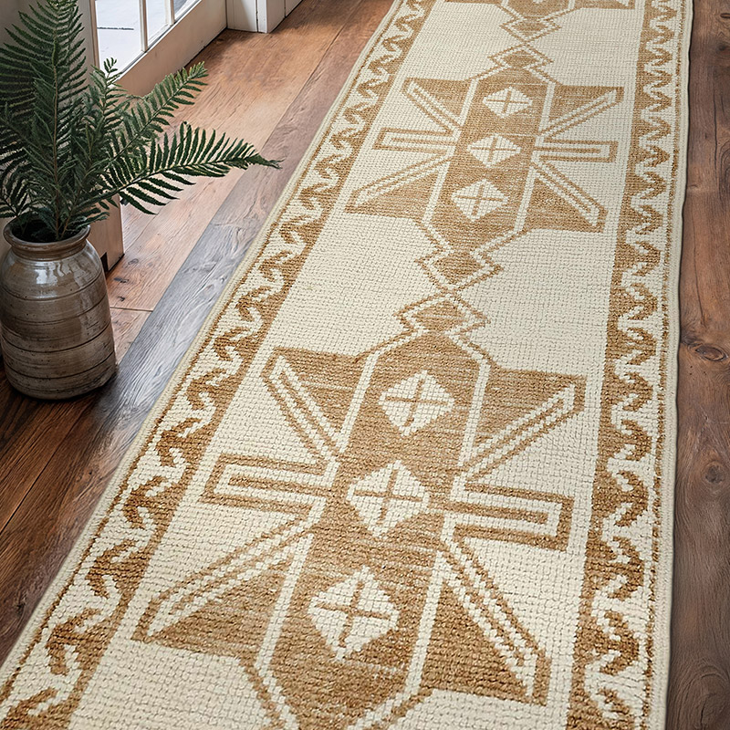 Alfombra Vintage de pasillo - 96 cm x 340 cm - K0085055