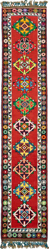 Alfombra Vintage de pasillo - 80 cm x 385 cm