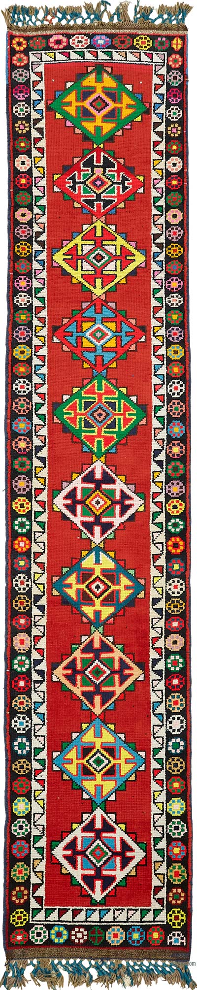 Vintage Anadolu Yolluk - 80 cm x 385 cm