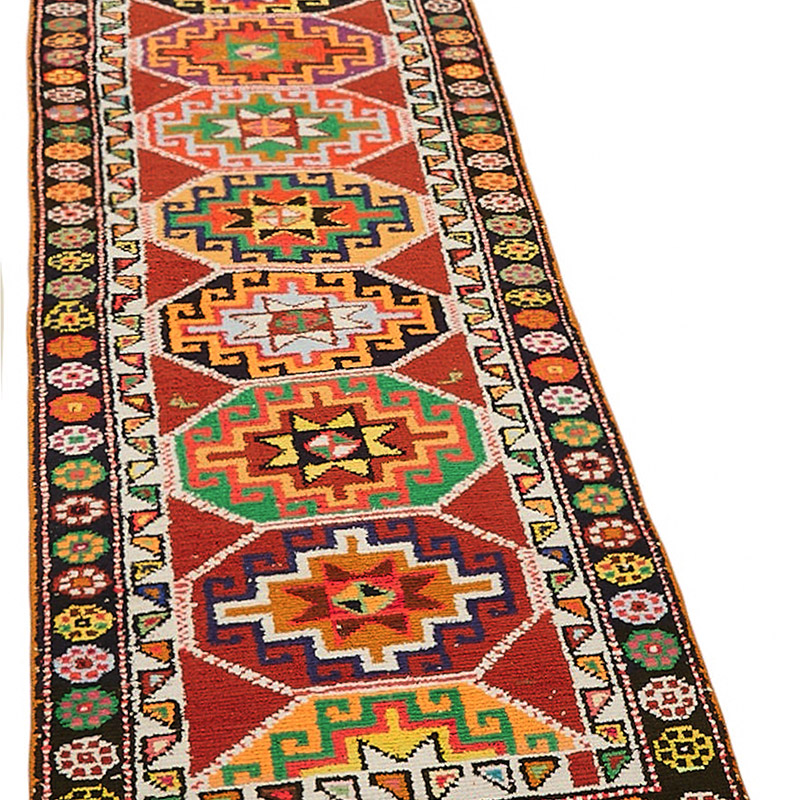 Vintage Tribal Runner Rug - 2' 9" x 9' 9" (33" x 117") - K0085059