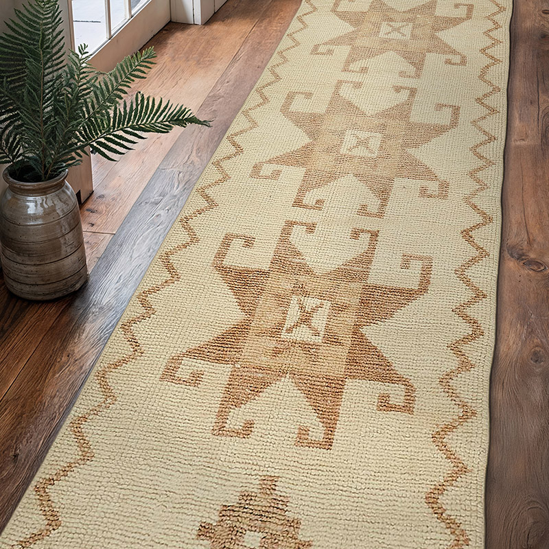 Vintage Tribal Runner Rug - 3' 1" x 11' 4" (37" x 136") - K0085060