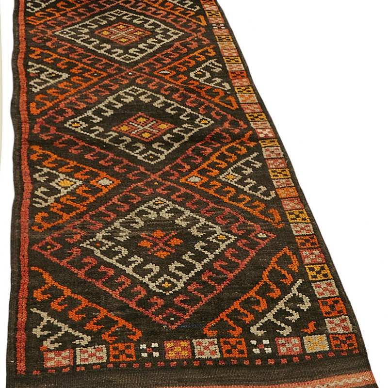 Alfombra Vintage de pasillo - 95 cm x 384 cm - K0085061