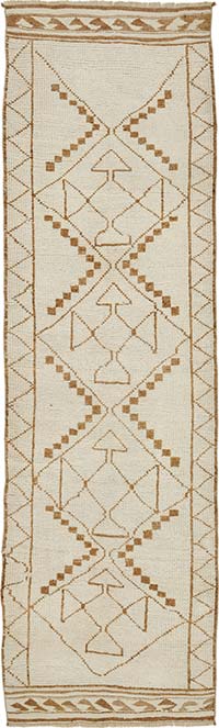 Vintage Tribal Runner Rug - 3' 2" x 11'  (38" x 132")