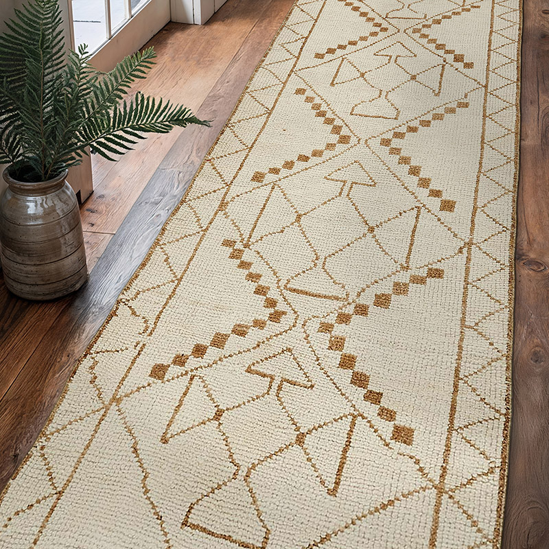 Vintage Tribal Runner Rug - 3' 2" x 11'  (38" x 132") - K0085062
