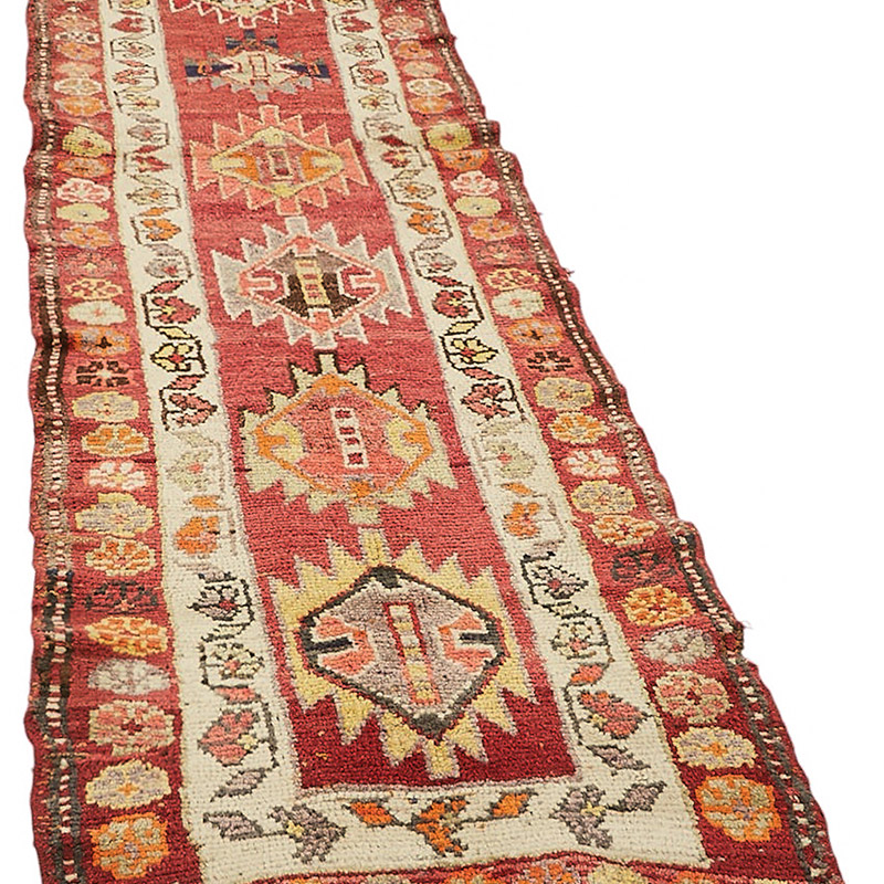 Vintage Tribal Runner Rug - 2' 11" x 10' 11" (35" x 131") - K0085064