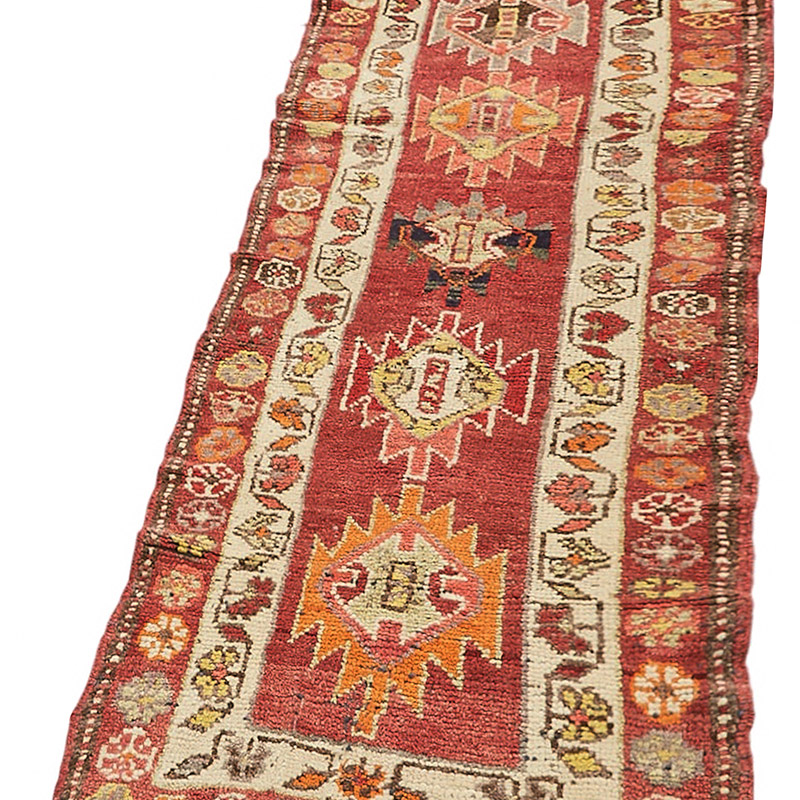 Vintage Tribal Runner Rug - 2' 11" x 10' 11" (35" x 131") - K0085064