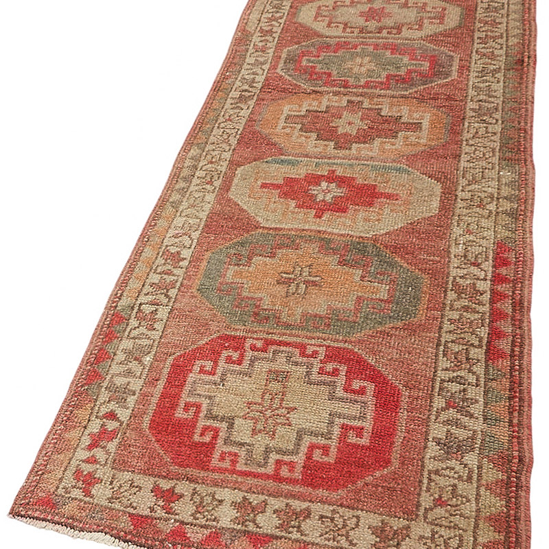 Alfombra Vintage de pasillo - 94 cm x 340 cm - K0085068