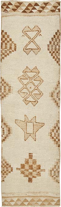 Vintage Tribal Runner Rug - 3' 1" x 10' 6" (37" x 126")