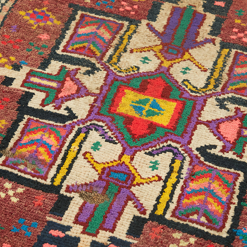 Alfombra Vintage de pasillo - 87 cm x 333 cm - K0085073
