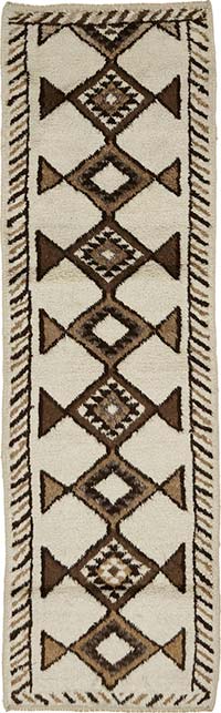 Vintage Tribal Runner Rug - 3' 3" x 10' 7" (39" x 127")