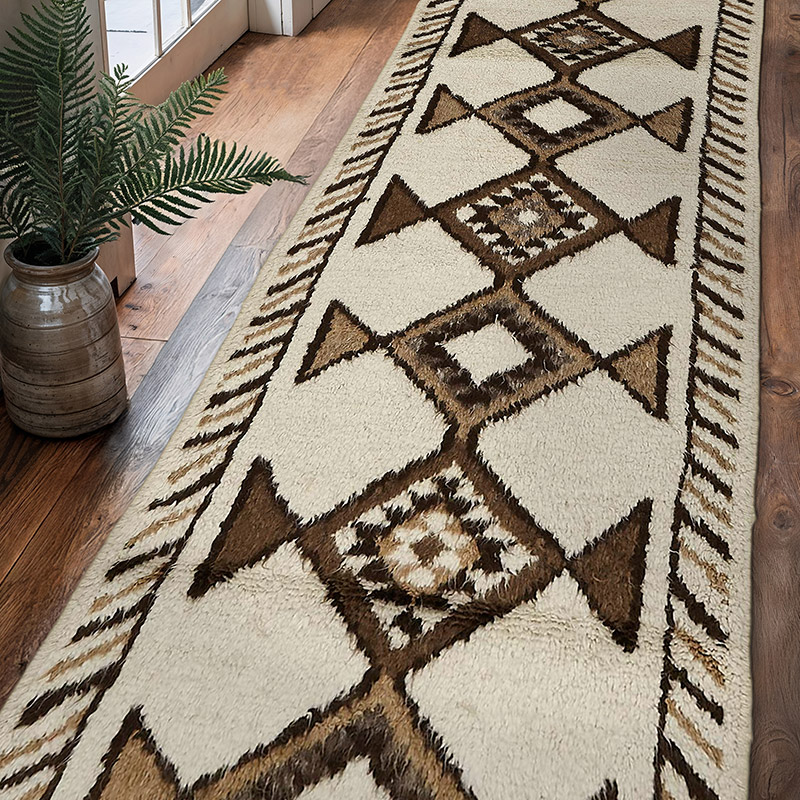Vintage Tribal Runner Rug - 3' 3" x 10' 7" (39" x 127") - K0085074