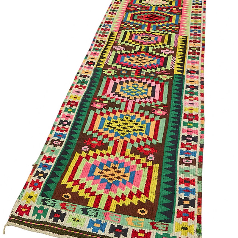 Vintage Tribal Runner Rug - 2' 8" x 12' 10" (32" x 154") - K0085075