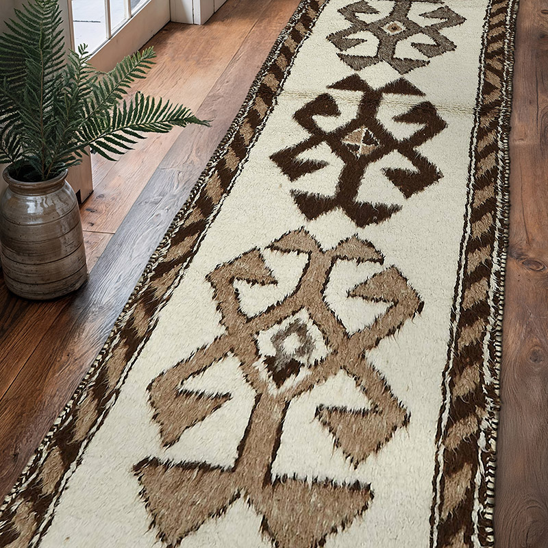 Vintage Tribal Runner Rug - 3'  x 10' 5" (36" x 125") - K0085078