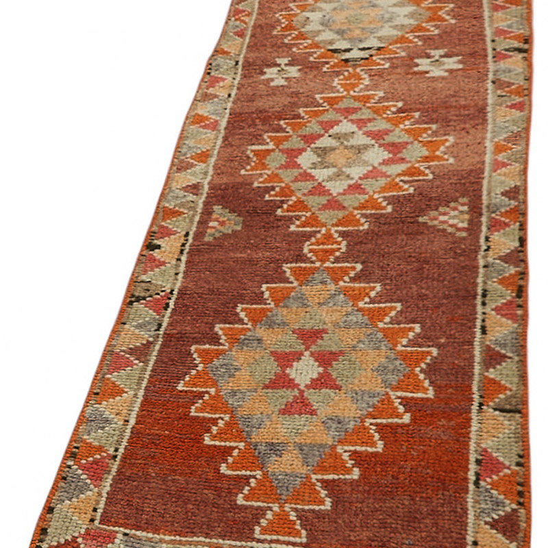 Vintage Tribal Runner Rug - 2' 7" x 13' 1" (31" x 157") - K0085080