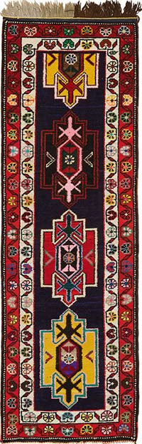 Alfombra Vintage de pasillo - 80 cm x 250 cm