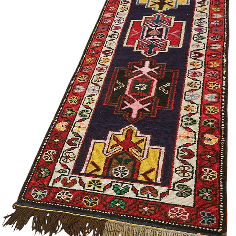 Vintage Tribal Runner Rug - 2' 7" x 8' 2" (31" x 98") - K0085081