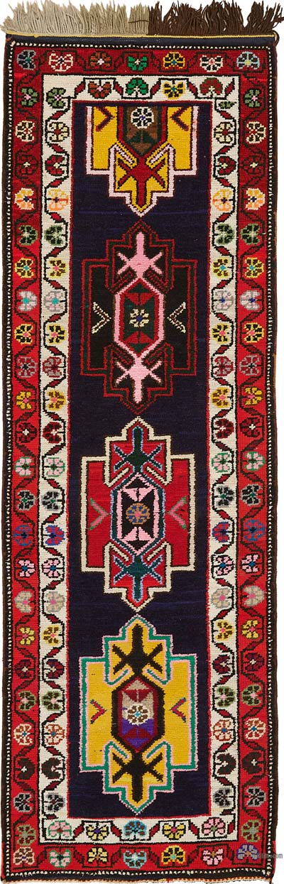 Vintage Anadolu Yolluk - 80 cm x 250 cm
