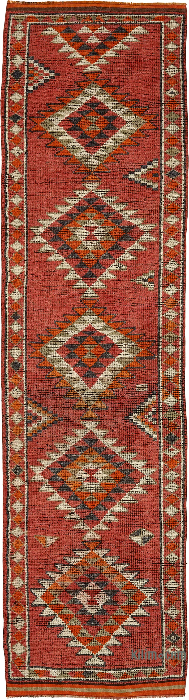 Alfombra Vintage de pasillo - 90 cm x 345 cm - K0085082
