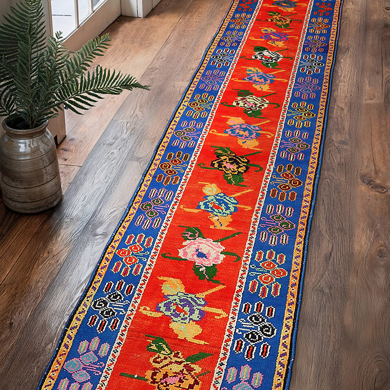 Alfombra Vintage de pasillo - 83 cm x 420 cm - K0085086