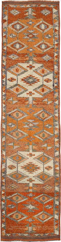 Alfombra Vintage de pasillo - 82 cm x 347 cm
