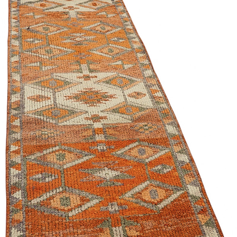 Vintage Tribal Runner Rug - 2' 8" x 11' 5" (32" x 137") - K0085087