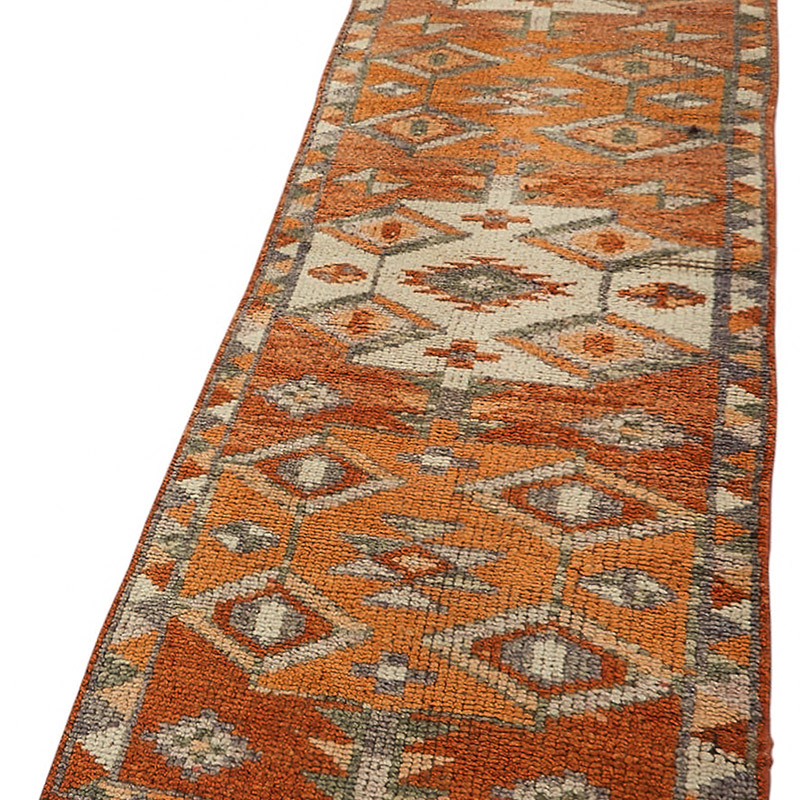 Vintage Tribal Runner Rug - 2' 8" x 11' 5" (32" x 137") - K0085087