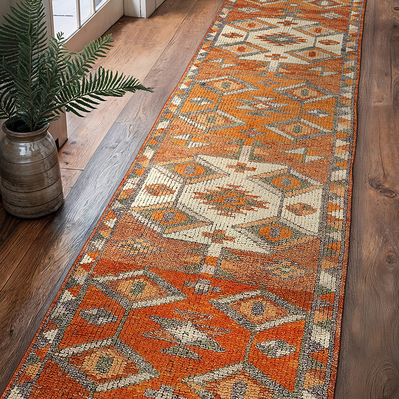 Vintage Tribal Runner Rug - 2' 8" x 11' 5" (32" x 137") - K0085087