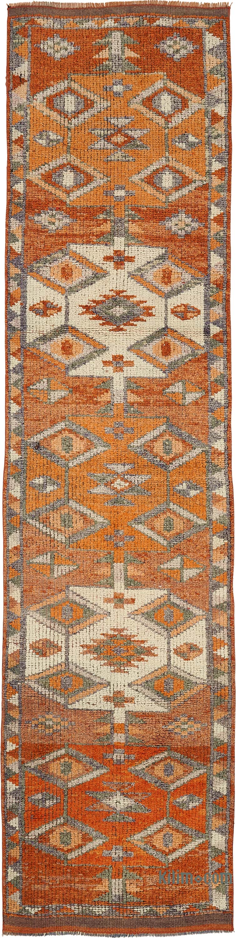 Vintage Tribal Runner Rug - 2' 8" x 11' 5" (32" x 137") - K0085087