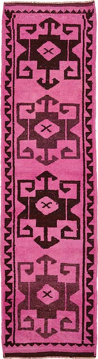 Vintage Tribal Runner Rug - 3' 3" x 11' 11" (39" x 143")