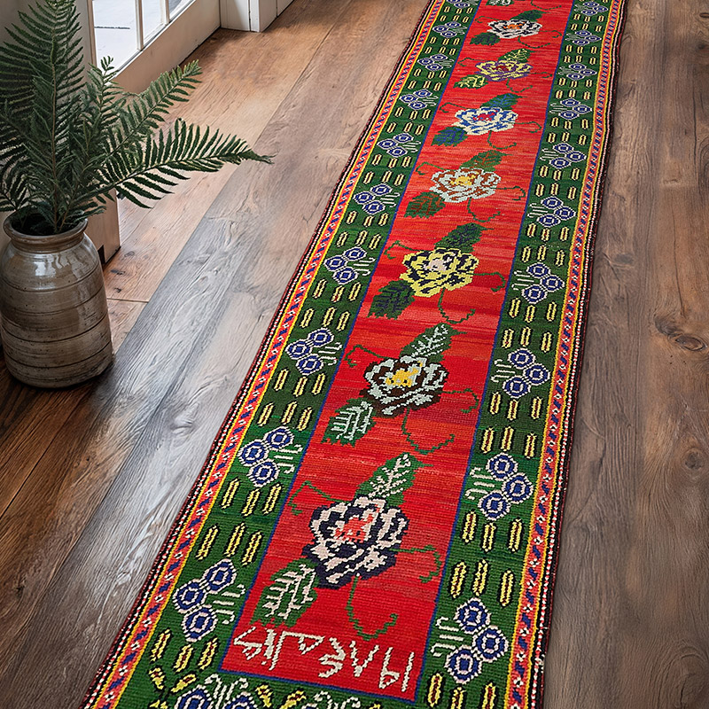 Alfombra Vintage de pasillo - 83 cm x 407 cm - K0085089