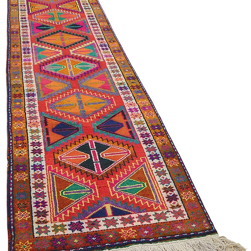 Vintage Tribal Runner Rug - 2' 10" x 14' 7" (34" x 175") - K0085091